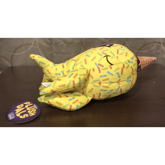 BMI Plush Pals Yellow Narwhal Ice Cream Cone Sprinkles Stuffed Animal Toy Tags - Picture 8 of 10